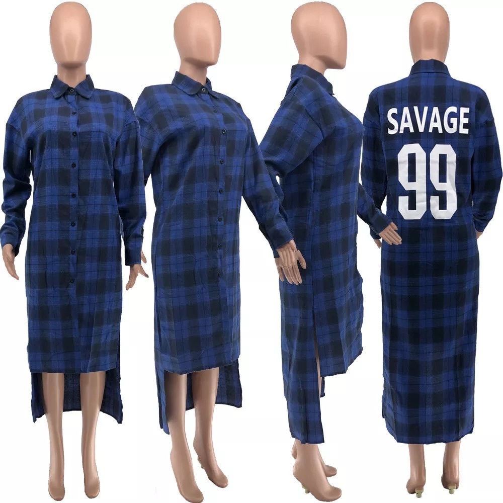 Savage plaid duster